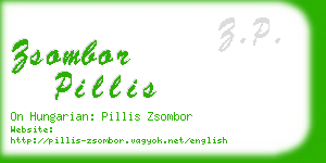 zsombor pillis business card